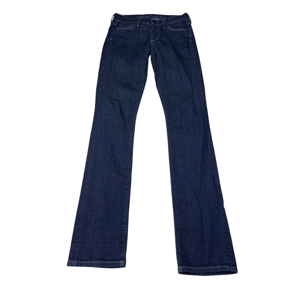 Citizens of Humanity Ava Low Rise Straight Leg Jeans Dark Indigo Women 28X33 USA